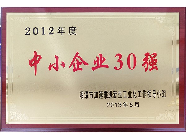 中小企業(yè)30強(qiáng)